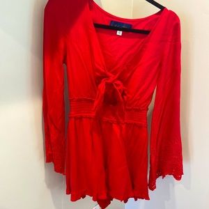 Francesca’s Red Romper